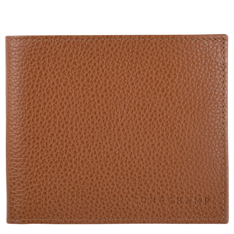 Brown Longchamp Le Foulonné Women Wallet | US-654GAVZPL