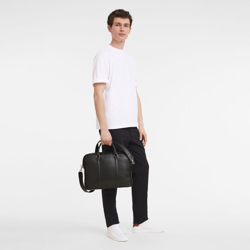 Brown Longchamp Le Foulonné Xs Men Briefcase | US-201BGFRHN