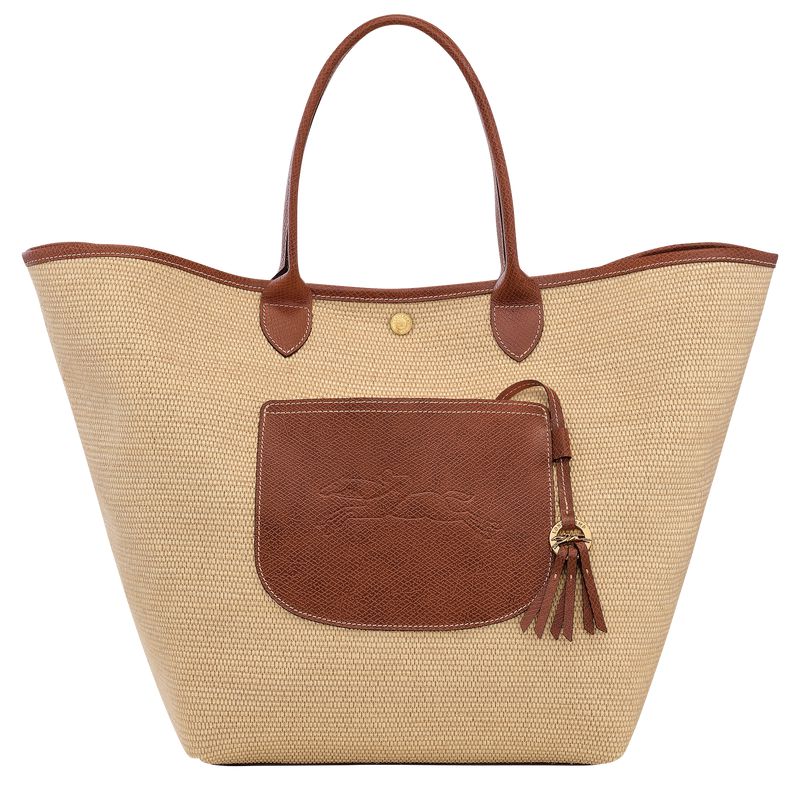 Brown Longchamp Le Pliage Collection L Basket Women Tote Bag | US-495GBYKLE