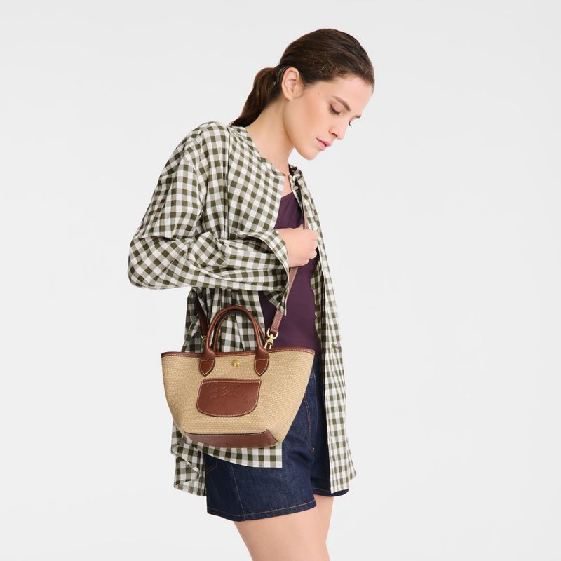 Brown Longchamp Le Pliage Collection Xs Basket Women Tote Bag | US-469UTMCXV