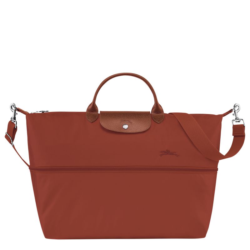 Brown Longchamp Le Pliage Green Expandable Men Travel Bag | US-469DBHQRG