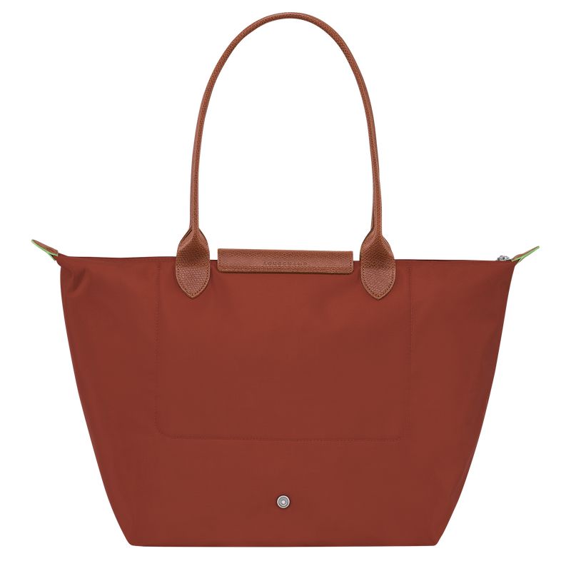 Brown Longchamp Le Pliage Green L Women Tote Bag | US-743YFOVUW