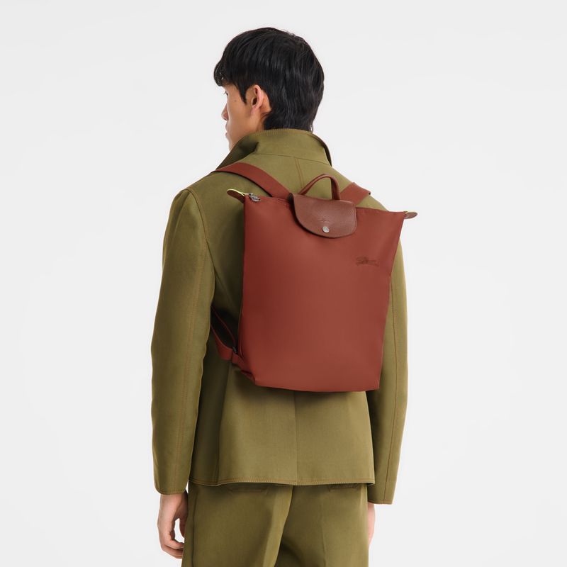 Brown Longchamp Le Pliage Green M Men Backpack | US-308DGTKVN