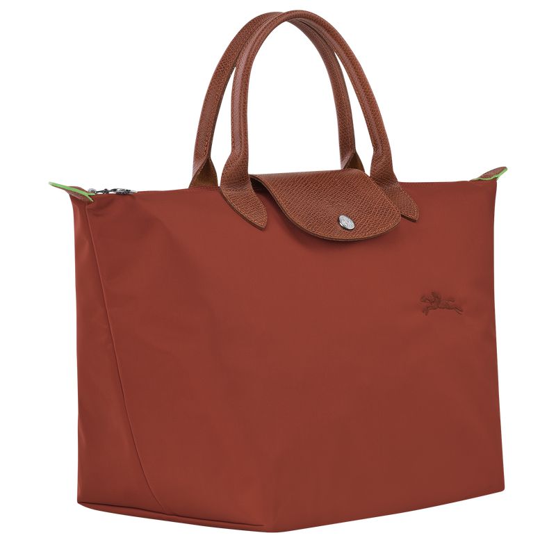 Brown Longchamp Le Pliage Green M Women Handbag | US-782YVUQHZ