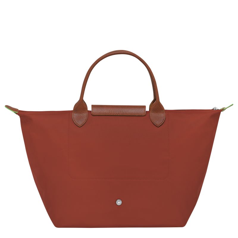 Brown Longchamp Le Pliage Green M Women Handbag | US-782YVUQHZ