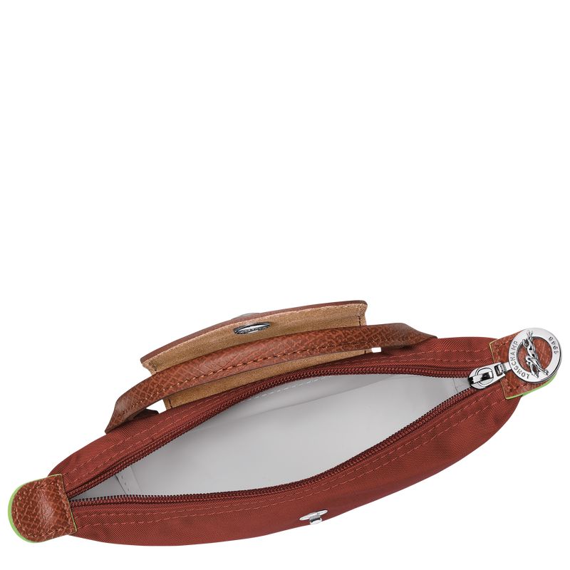Brown Longchamp Le Pliage Green With Handle Men Pouch | US-583XKFEMC