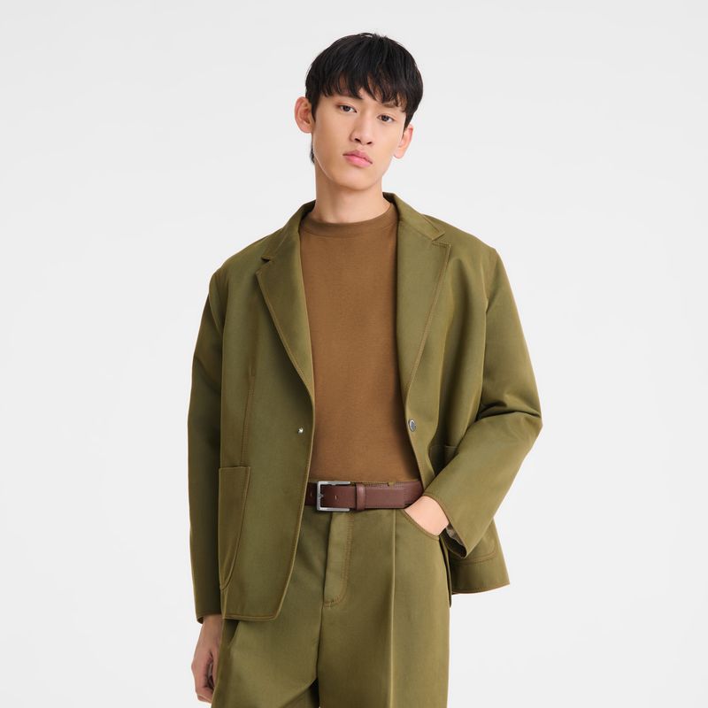 Brown Longchamp Le Pliage Men Belt | US-894HYOTLJ