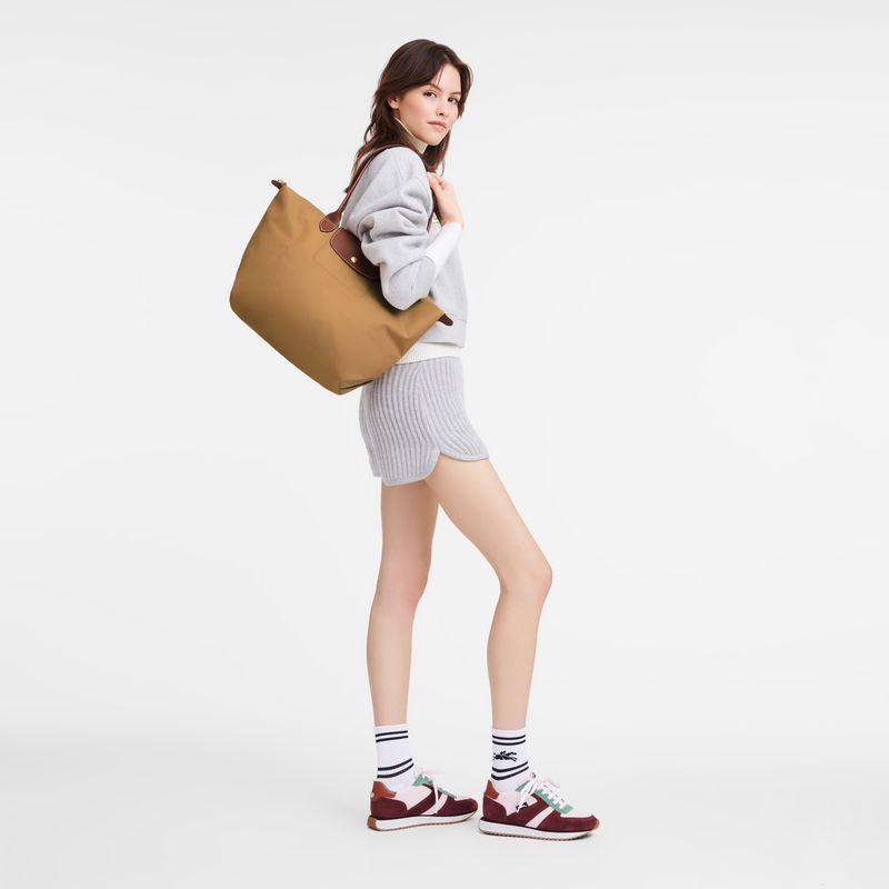 Brown Longchamp Le Pliage Original L Women Tote Bag | US-132NPASWC