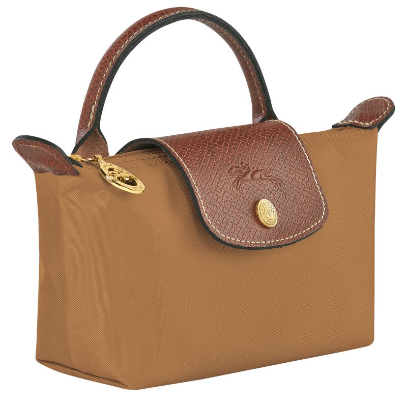 Brown Longchamp Le Pliage Original With Handle Men Pouch | US-609STHJRU