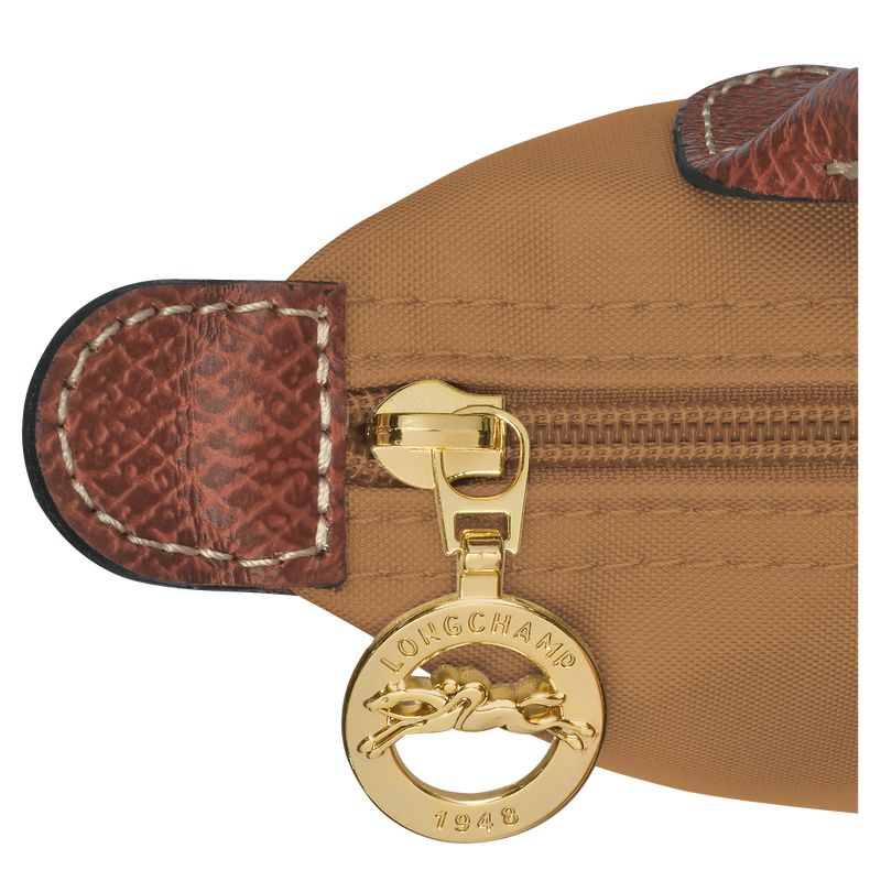 Brown Longchamp Le Pliage Original With Handle Men Pouch | US-609STHJRU