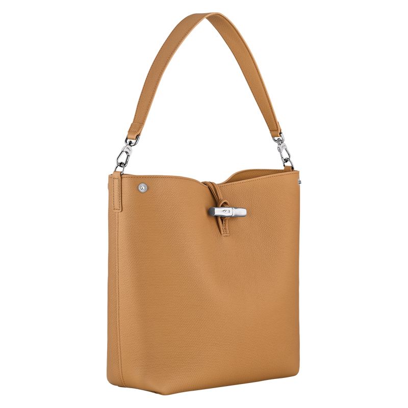 Brown Longchamp Le Roseau M Shoulder Bag Women Shoulder Bag | US-219BJTKSZ