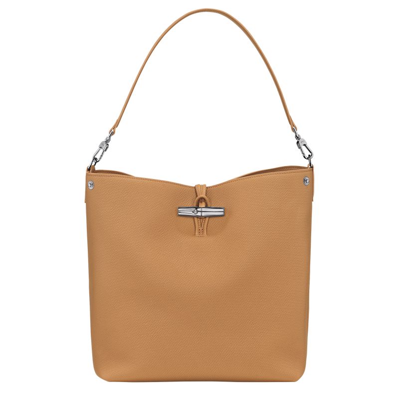 Brown Longchamp Le Roseau M Shoulder Bag Women Shoulder Bag | US-219BJTKSZ