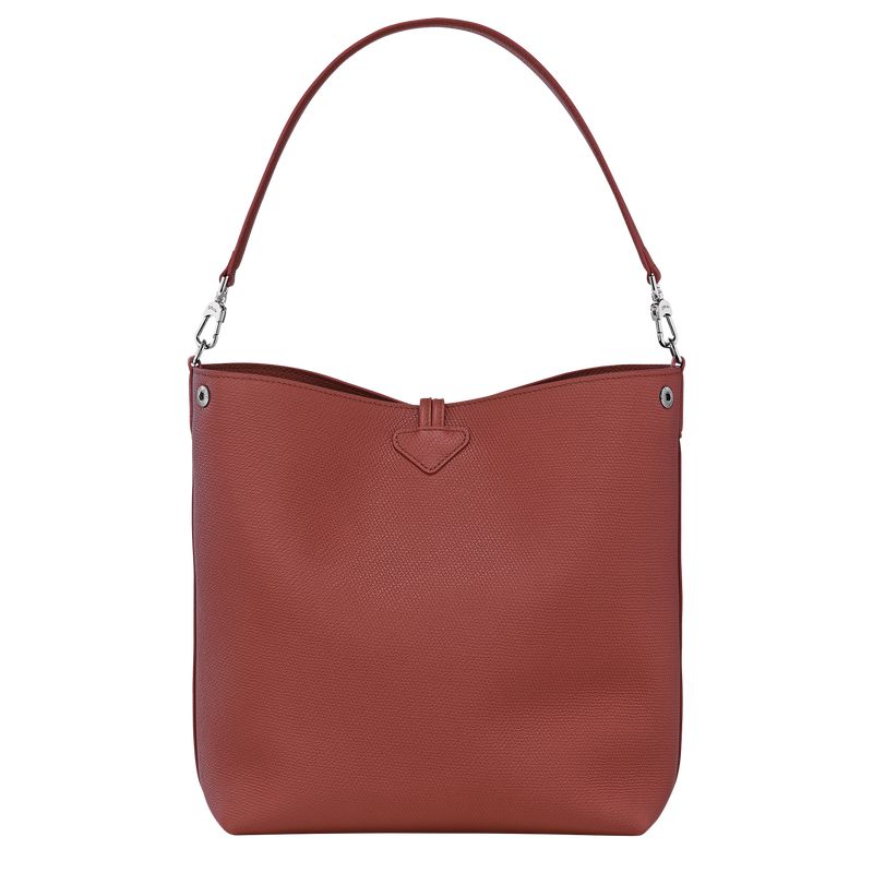 Brown Longchamp Le Roseau M Women Shoulder Bag | US-526UYHPKC