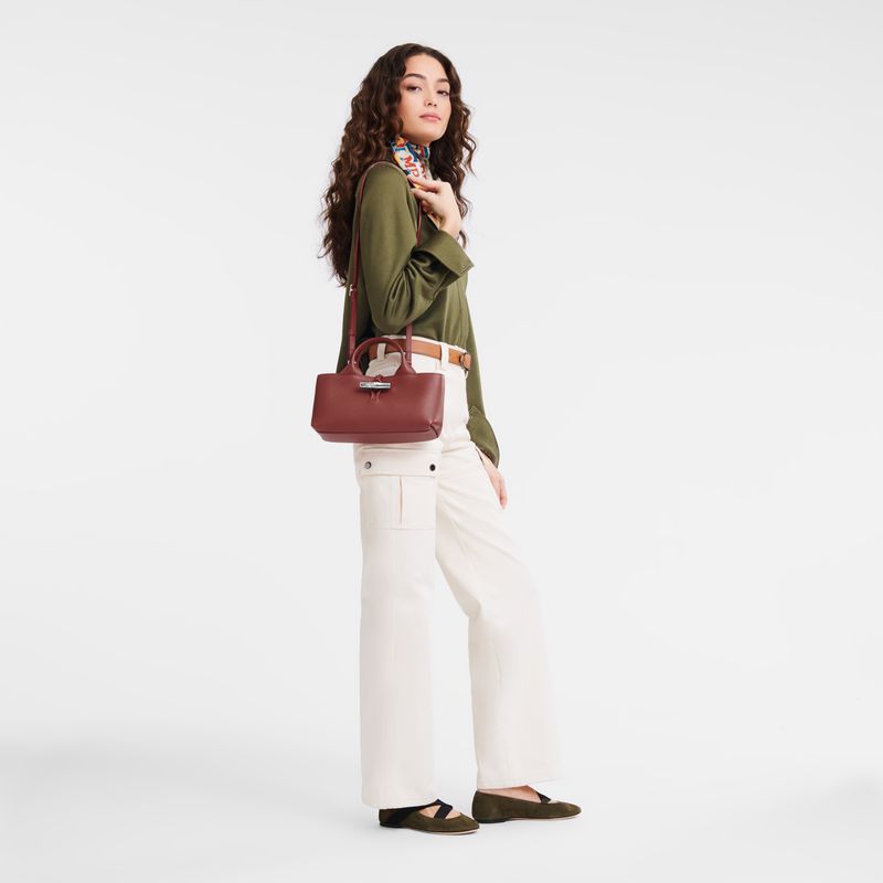 Brown Longchamp Le Roseau S Women Handbag | US-571YEFJAD