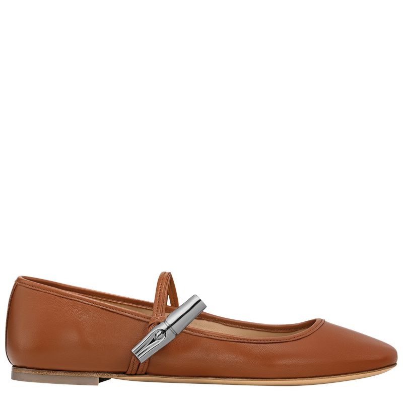 Brown Longchamp Le Roseau Women Ballerinas | US-583CUPRFH