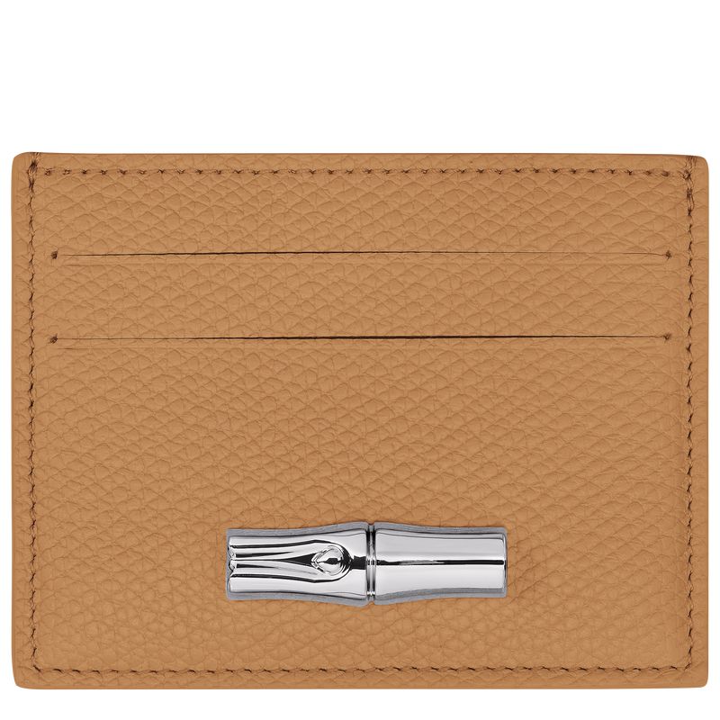 Brown Longchamp Le Roseau Women Card Holder | US-218FBOQYK