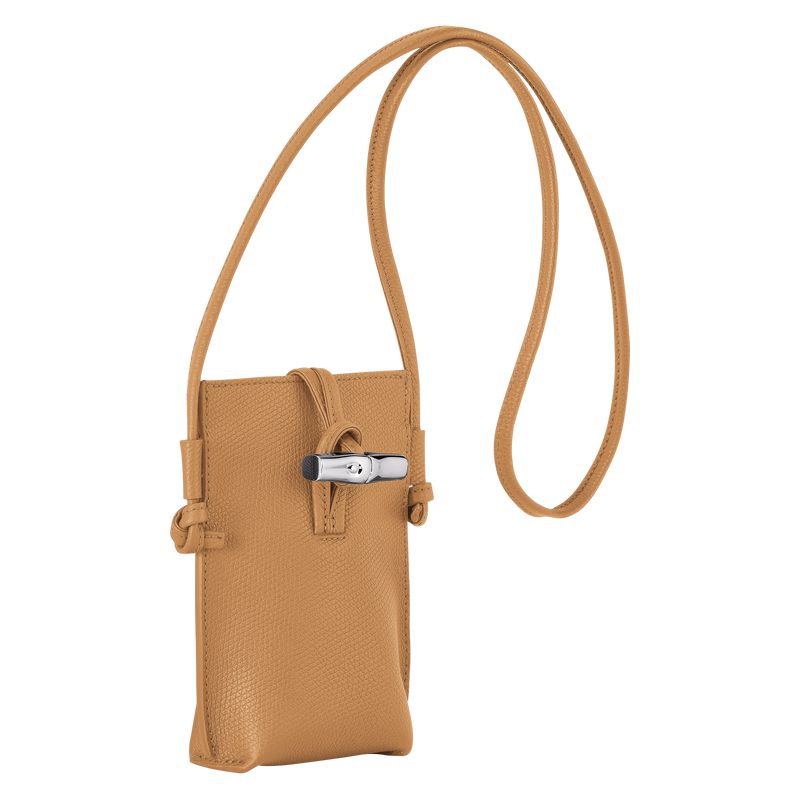 Brown Longchamp Le Roseau Women Phone Case | US-817MYLQBO