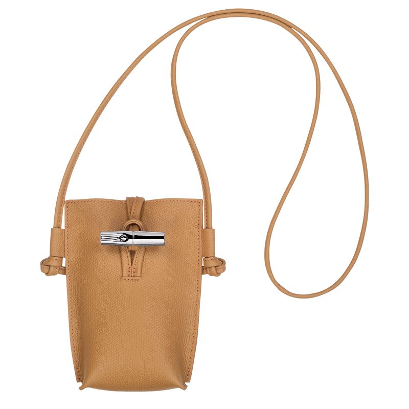 Brown Longchamp Le Roseau Women Phone Case | US-817MYLQBO