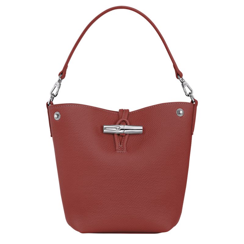 Brown Longchamp Le Roseau Xs Women Bucket Bag | US-750TGPCKU