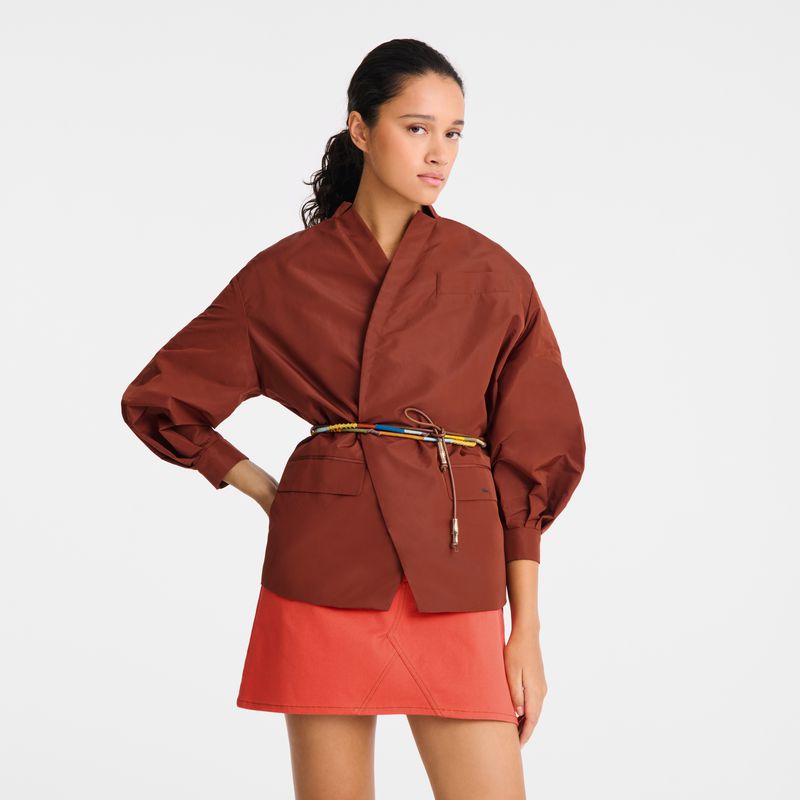 Brown Longchamp Longfriend Women Belt | US-329TISOGX