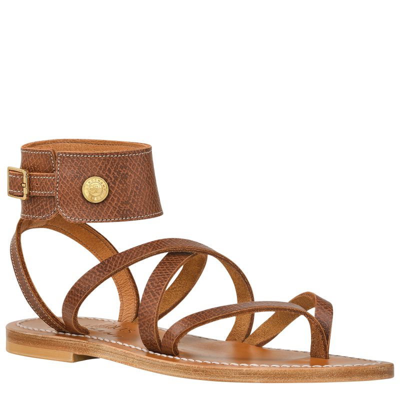 Brown Longchamp X K.Jacques Women Sandals | US-638OWMHGT
