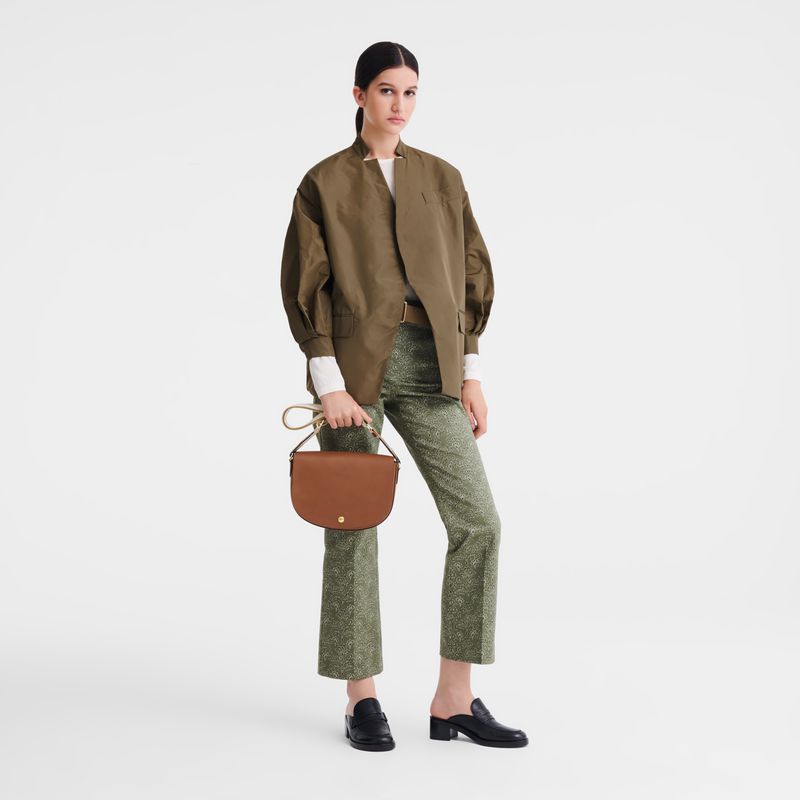 Brown Longchamp Épure M Women Crossbody Bag | US-154QJFRKB