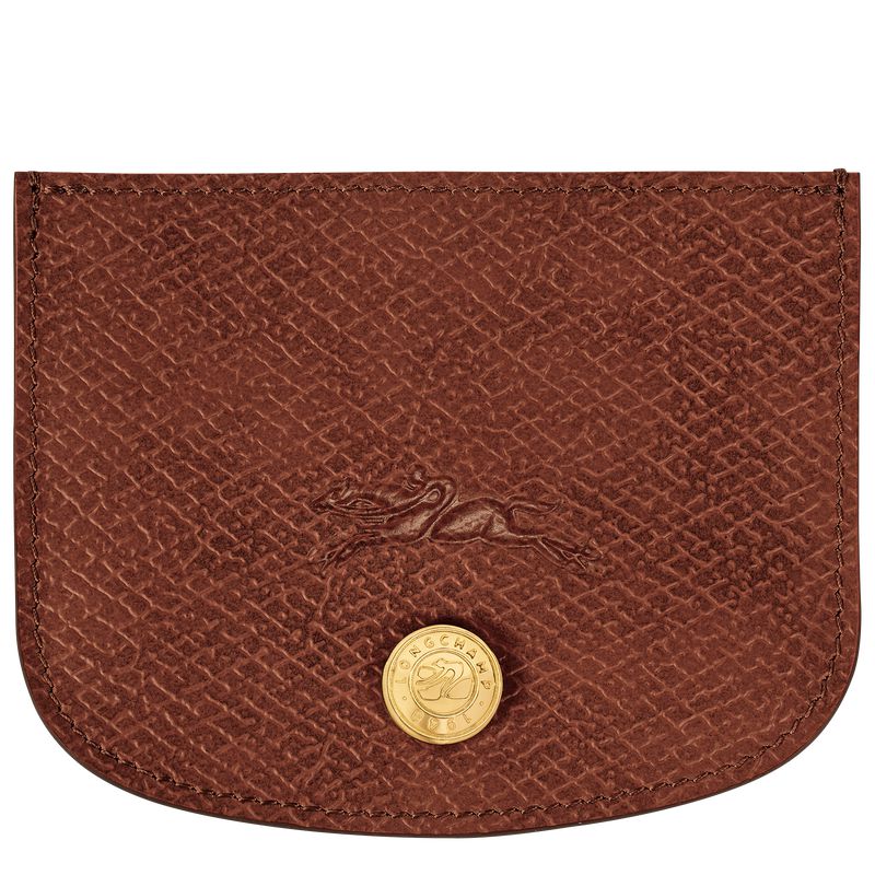 Brown Longchamp Épure Men Card Holder | US-768YVIQBL