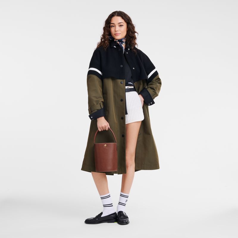 Brown Longchamp Épure S Women Bucket Bag | US-238OKCRZN
