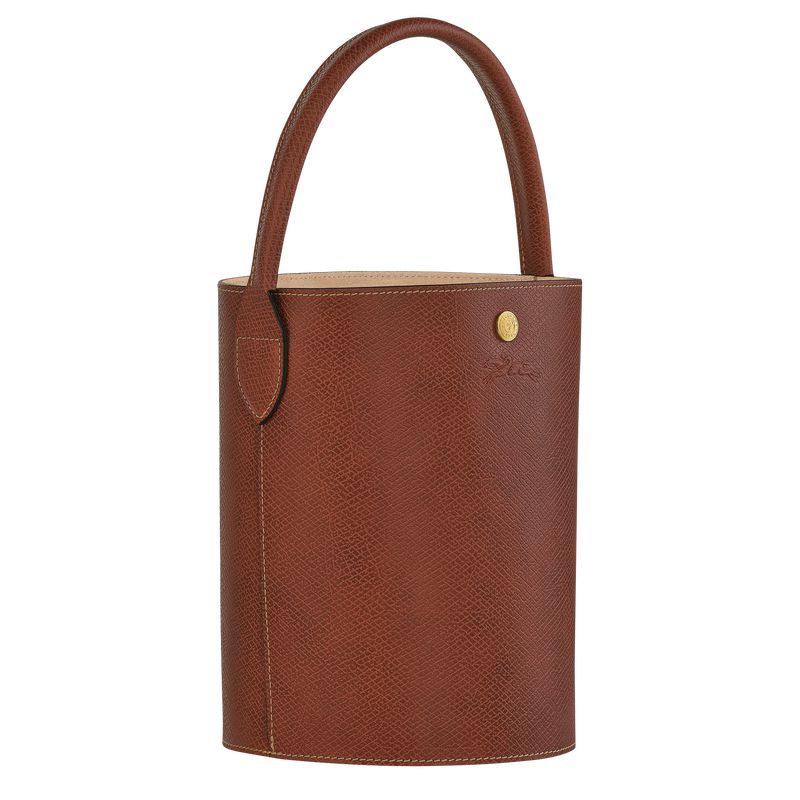 Brown Longchamp Épure S Women Bucket Bag | US-238OKCRZN