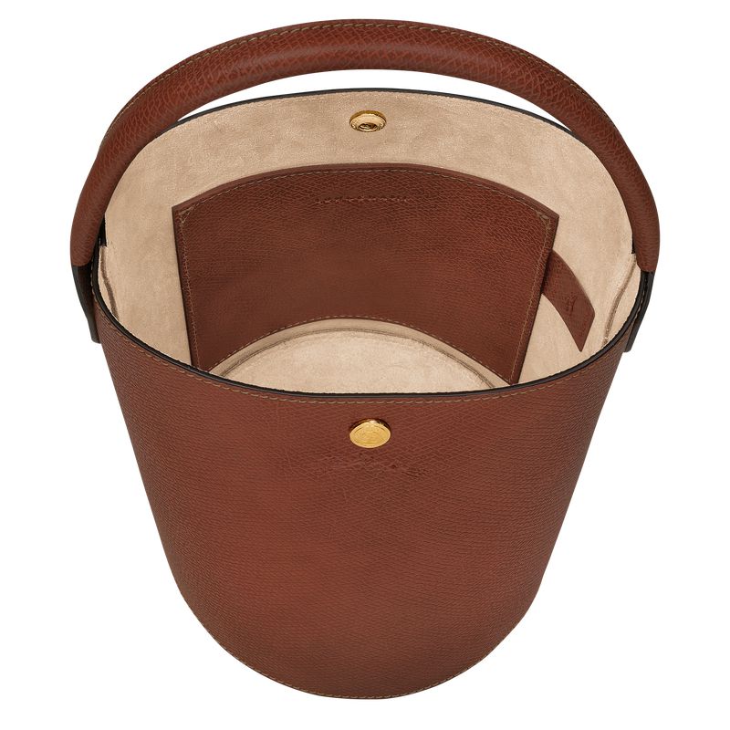 Brown Longchamp Épure S Women Bucket Bag | US-238OKCRZN