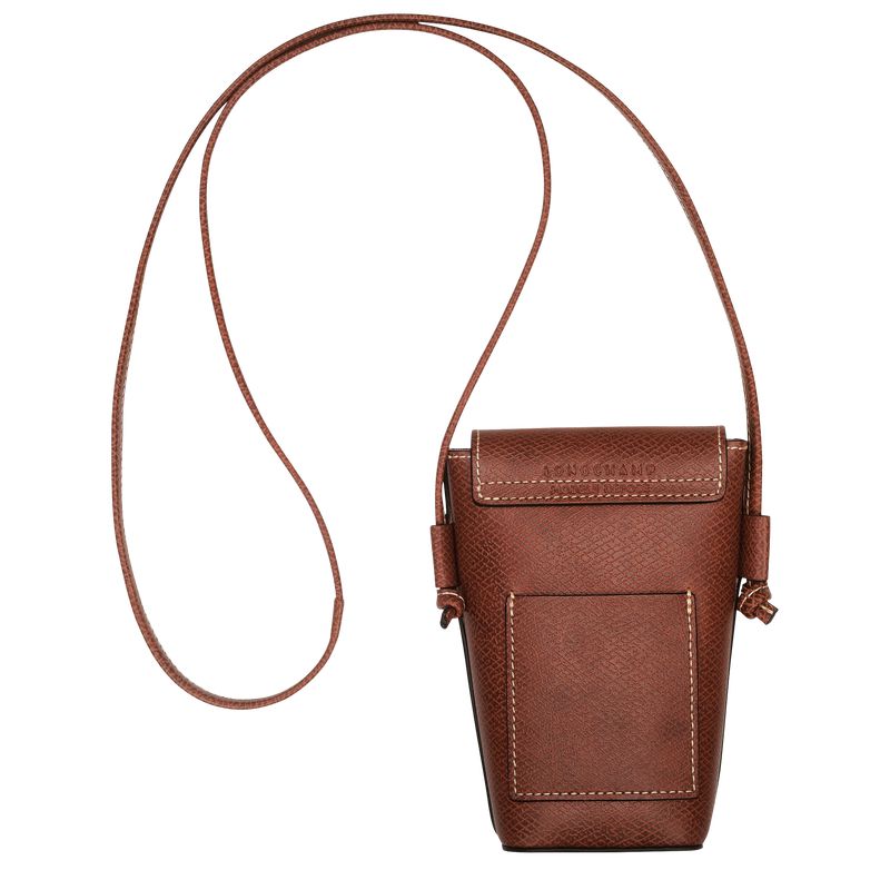 Brown Longchamp Épure With Leather Lace Men Phone Case | US-258MQGEZY