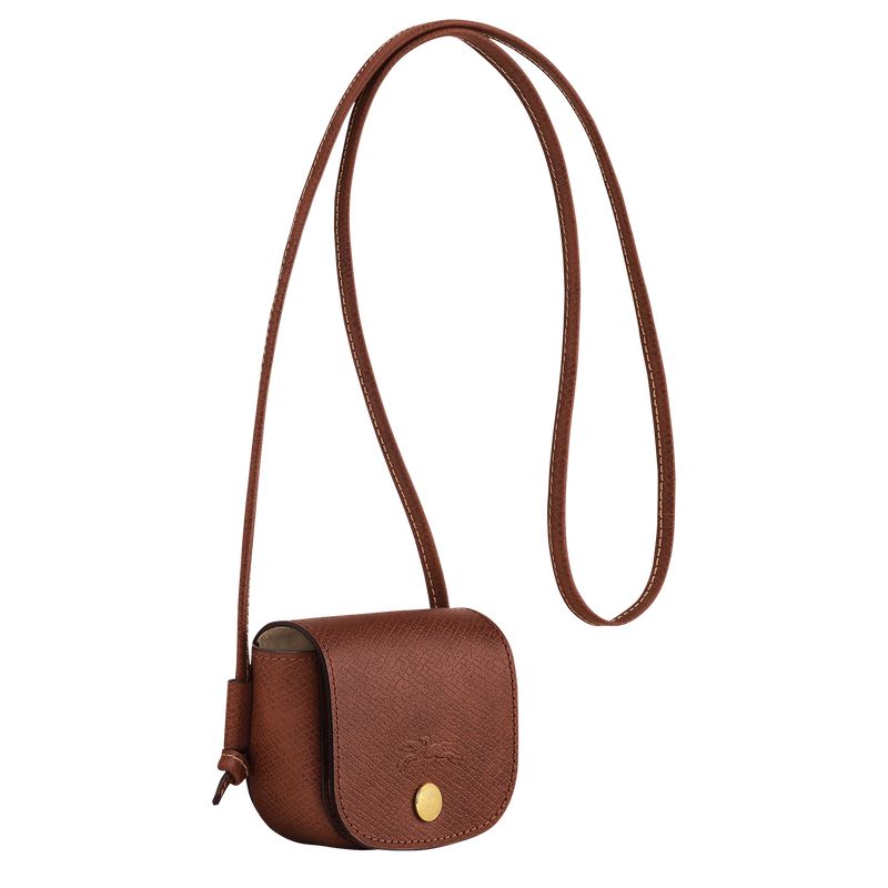 Brown Longchamp Épure With Leather Lace Women Coin Purse | US-750BZVJNE