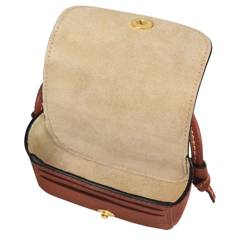 Brown Longchamp Épure With Leather Lace Women Coin Purse | US-750BZVJNE