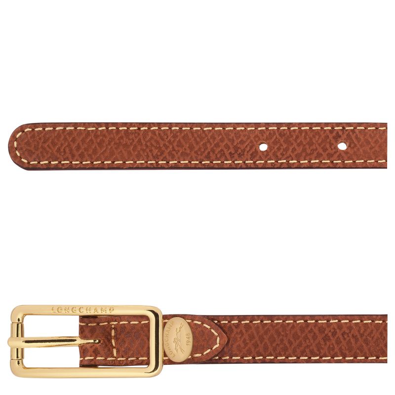 Brown Longchamp Épure Women Belt | US-079EFTLZN