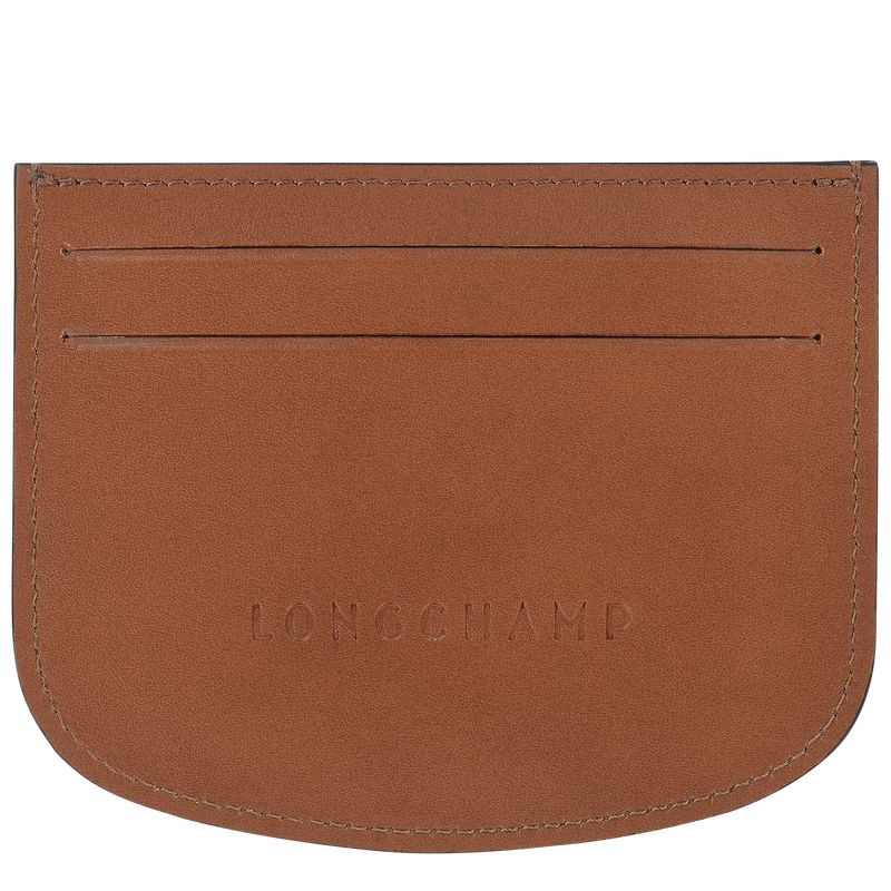 Brown Longchamp Épure Women Card Holder | US-012OHFBZY