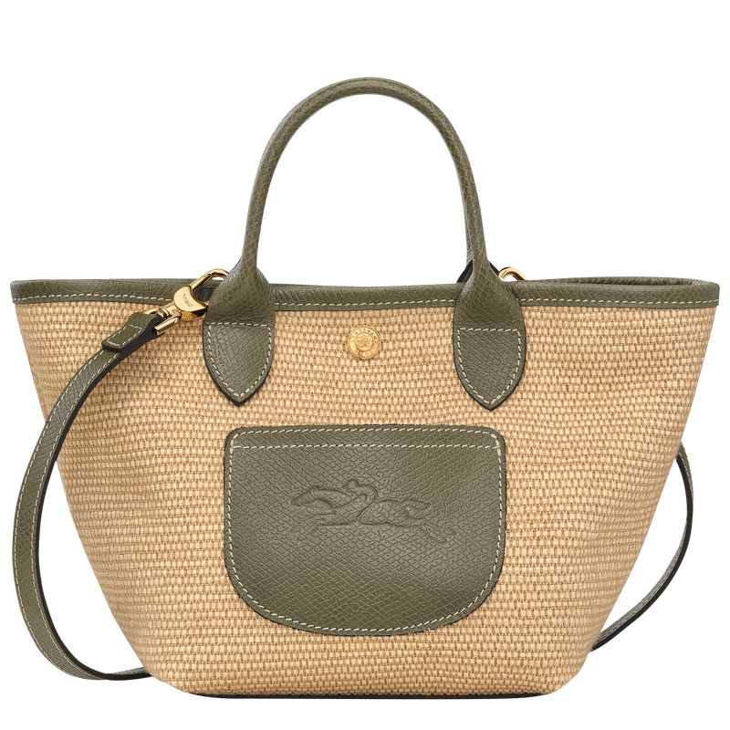 Brown / Olive Longchamp Le Pliage Collection Xs Basket Women Tote Bag | US-596WKCBGE