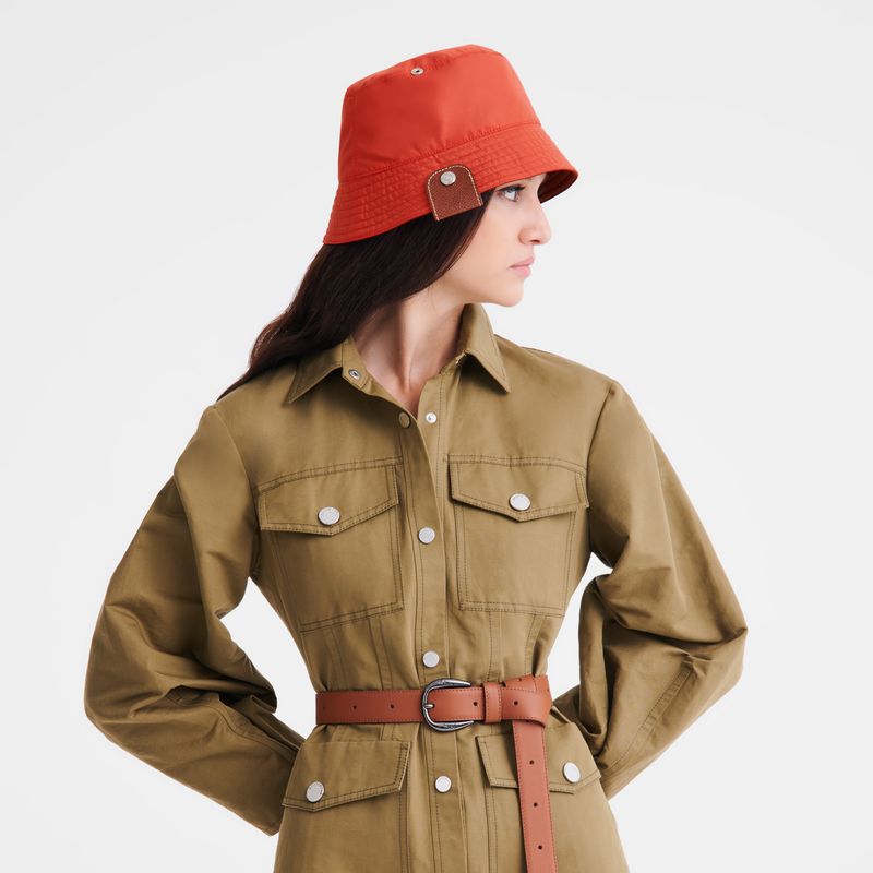 Brown / Pink Longchamp Reversible Women Bucket Hat | US-372EFSZOX