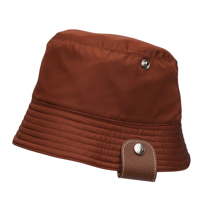Brown / Pink Longchamp Reversible Women Bucket Hat | US-372EFSZOX