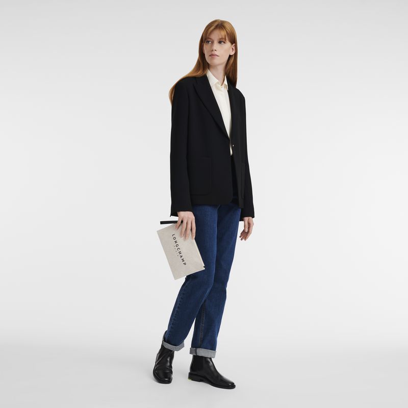 Cream Longchamp Essential Women Pouch | US-258APBXJG