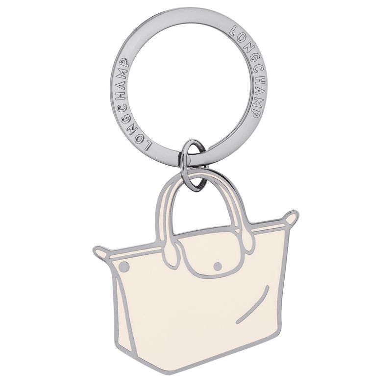Cream Longchamp Le Pliage Women Key Rings | US-386NEBKQC