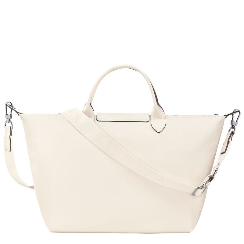 Cream Longchamp Le Pliage Xtra L Men Handbag | US-193MLEYSD