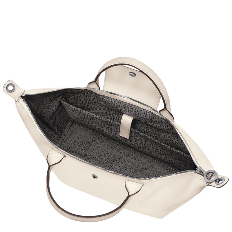 Cream Longchamp Le Pliage Xtra L Men Handbag | US-193MLEYSD