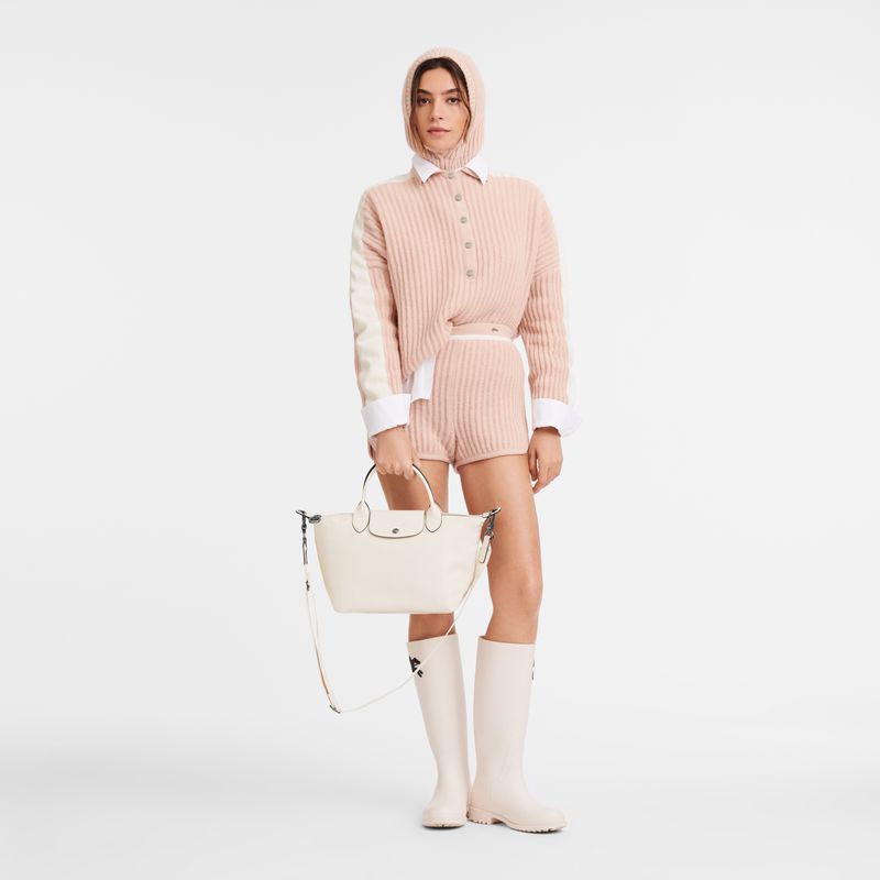 Cream Longchamp Le Pliage Xtra S Women Handbag | US-039AFZGLI