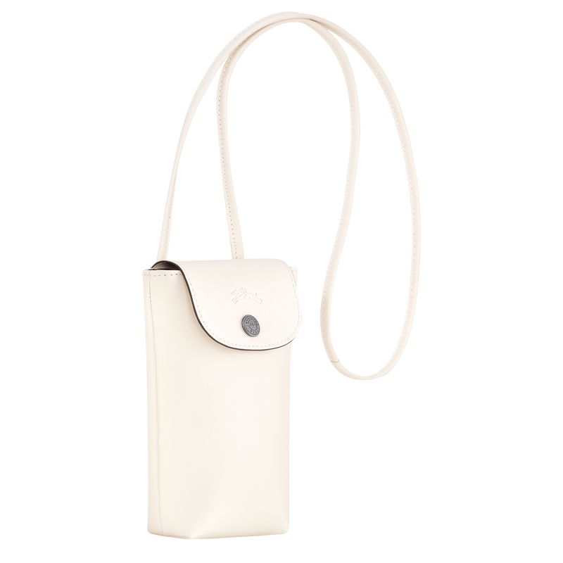 Cream Longchamp Le Pliage Xtra With Leather Lace Men Phone Case | US-273AYBCZG