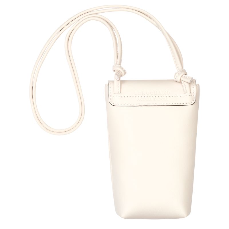 Cream Longchamp Le Pliage Xtra With Leather Lace Women Phone Case | US-560UBCAFP