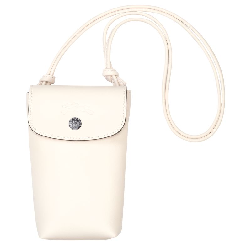 Cream Longchamp Le Pliage Xtra With Leather Lace Women Phone Case | US-560UBCAFP