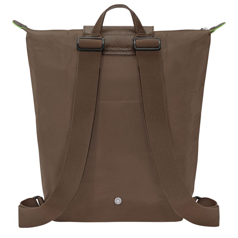 Dark Brown Longchamp Le Pliage Green M Men Backpack | US-097KWEOQX