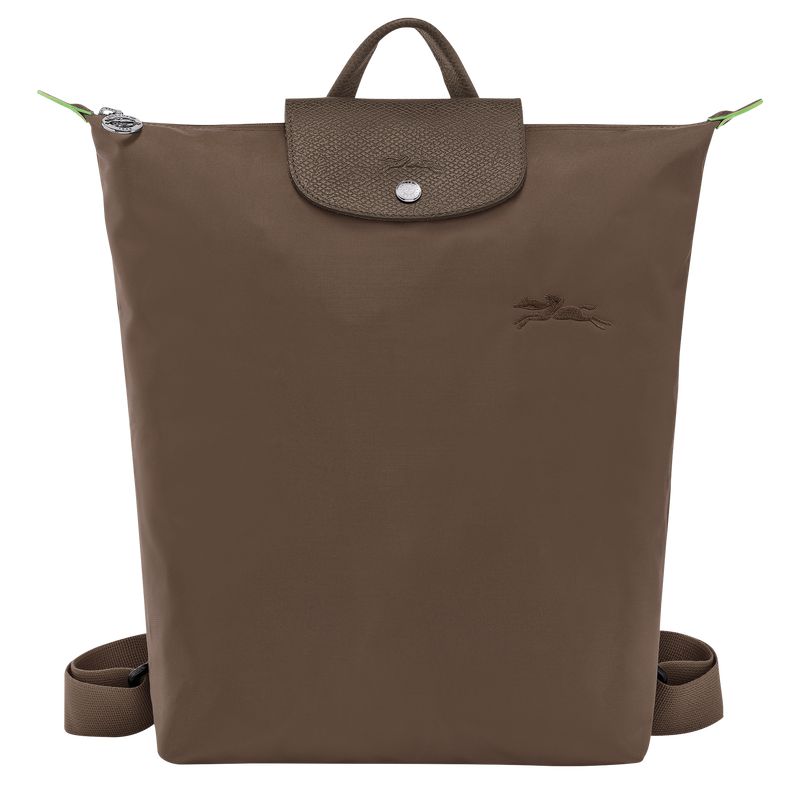 Dark Brown Longchamp Le Pliage Green M Men Backpack | US-097KWEOQX