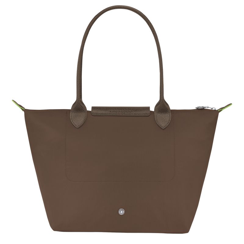 Dark Brown Longchamp Le Pliage Green M Women Tote Bag | US-045HLXKMF