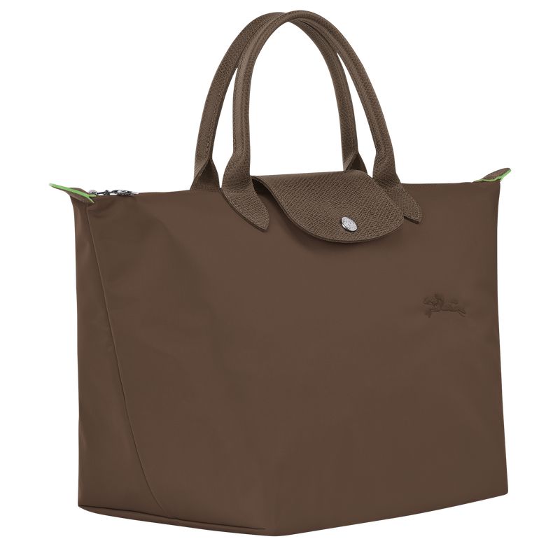 Dark Brown Longchamp Le Pliage Green M Women Handbag | US-985QWZKIX